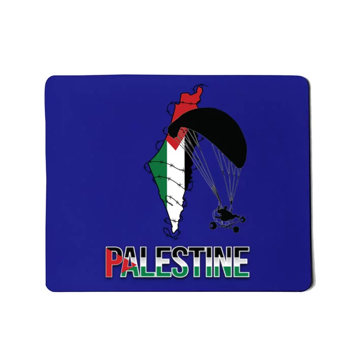 Free Gaza Support Palestine Strong Flag Love Paramotor Gift Mousepad