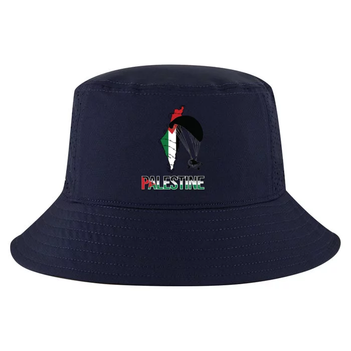 Free Gaza Support Palestine Strong Flag Love Paramotor Gift Cool Comfort Performance Bucket Hat