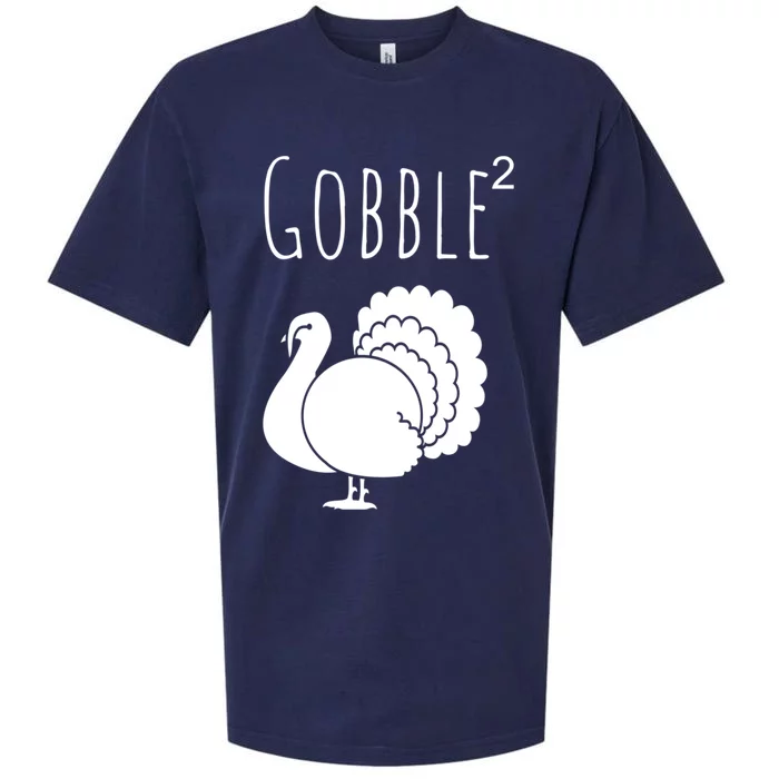 Funny Gobble Squared Turkey Day Thanksgiving Hunter Great Gift Sueded Cloud Jersey T-Shirt