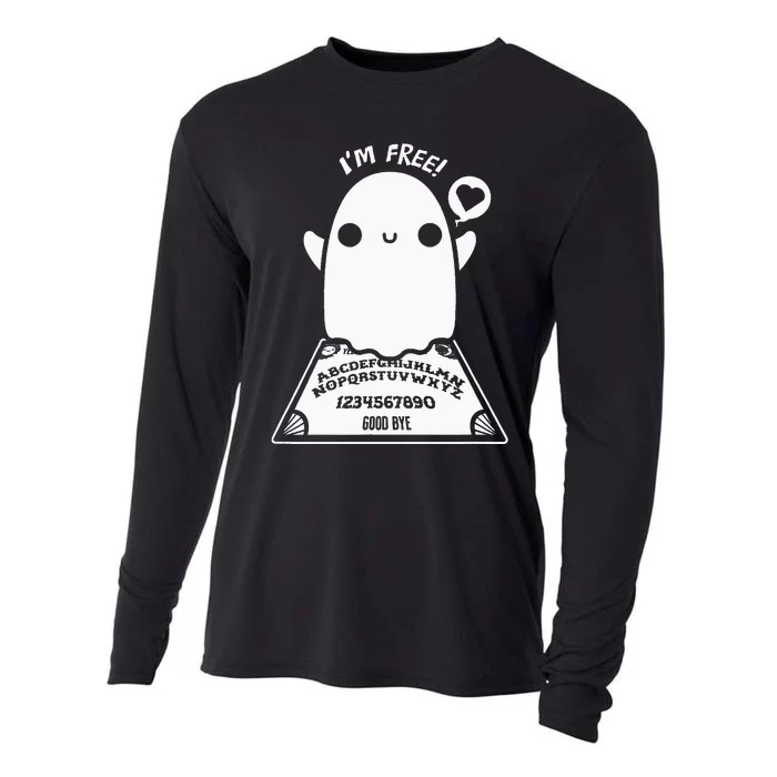 Funny Ghos Summoning Spirits Halloween Ouija Board Cooling Performance Long Sleeve Crew