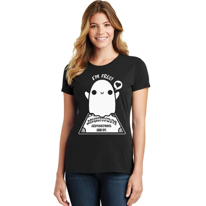 Funny Ghos Summoning Spirits Halloween Ouija Board Women's T-Shirt