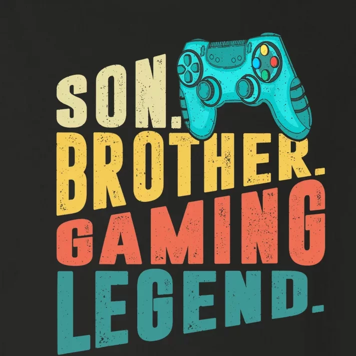 Funny Gamer Son Big Brother Gaming Legend Gift Boys Teenager Toddler Long Sleeve Shirt