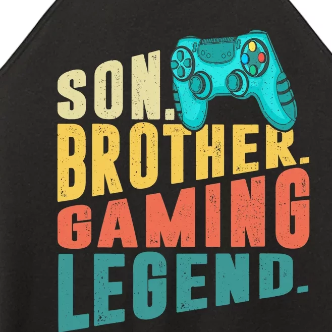 Funny Gamer Son Big Brother Gaming Legend Gift Boys Teenager Women’s Perfect Tri Rocker Tank