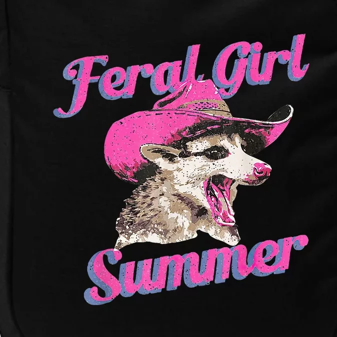 Feral Girl Summer Retro Possum Meme Impact Tech Backpack