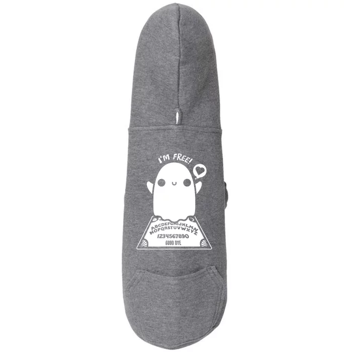 Funny Ghost Summoning Spirits Halloween Ouija Board Doggie 3-End Fleece Hoodie