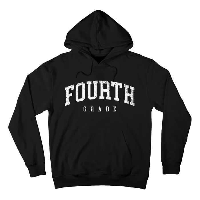 Fourth Grade Squad 4th Grade Team Retro First Day Of School Gift Hoodie