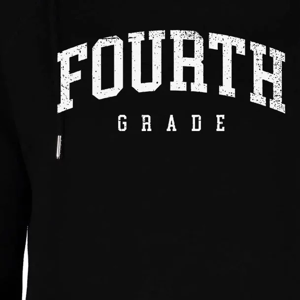 Fourth Grade Squad 4th Grade Team Retro First Day Of School Gift Womens Funnel Neck Pullover Hood