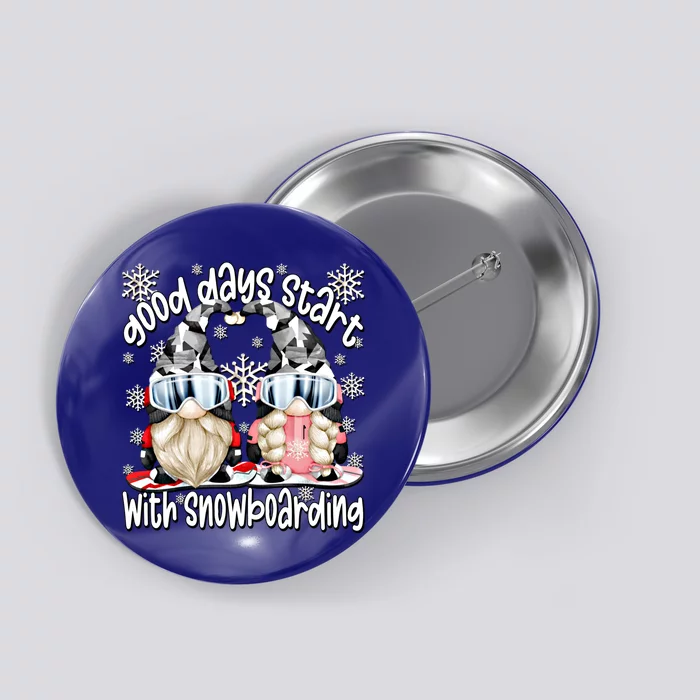 Funny Gnome Snowboard Dad And Mom Fun Quote For Snowboarding Meaningful Gift Button