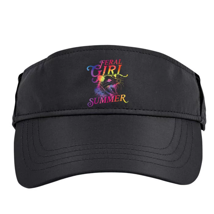 Feral Girl Summer Funny Adult Drive Performance Visor