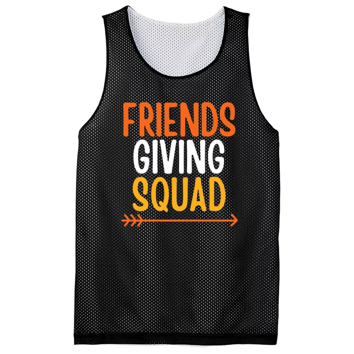 Friends Giving Squad Funny Mesh Reversible Basketball Jersey Tank