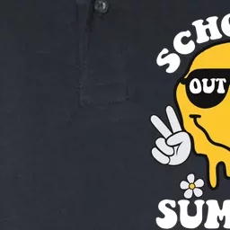 Funny Groovy Schools Out For Summer Graduation Teacher Softstyle Adult Sport Polo