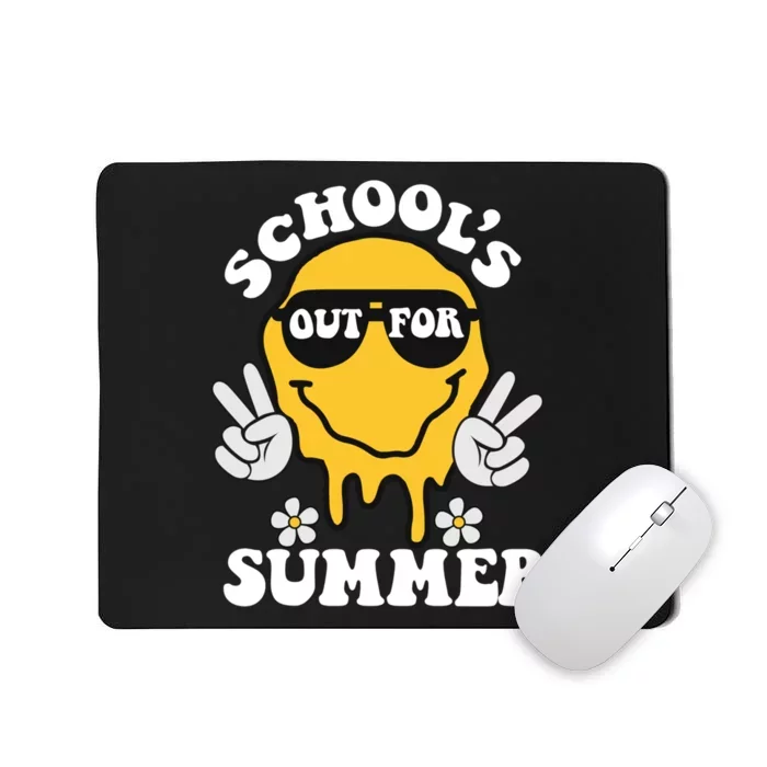 Funny Groovy Schools Out For Summer Graduation Teacher Mousepad