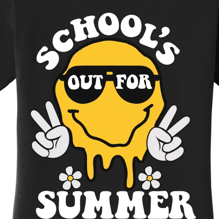 Funny Groovy Schools Out For Summer Graduation Teacher Women's T-Shirt