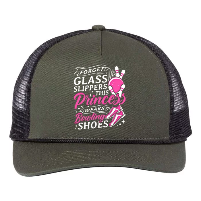 Forget Glass Slippers This Princess Wears Bowling Shoes Meaningful Gift Retro Rope Trucker Hat Cap