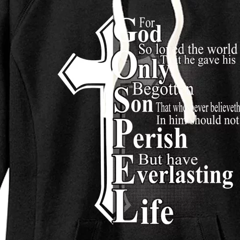 For God So Loved The World That He Gave Women's Fleece Hoodie