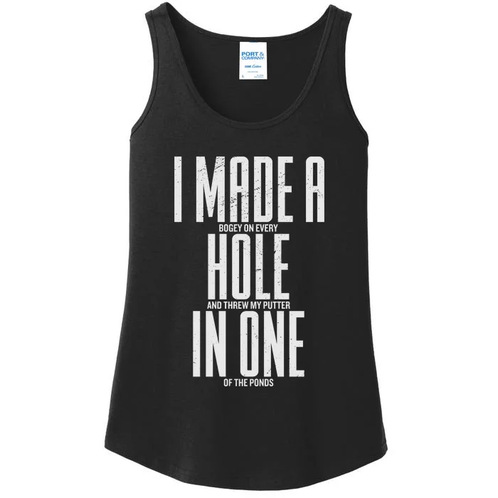 Funny Golf Shirts For Men Women Hole In One Golf Ladies Essential Tank