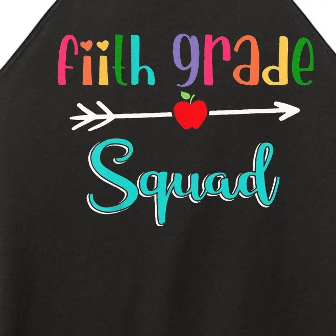 Fifth Grade School Squad Teacher Back To School 5th Grade Women’s Perfect Tri Rocker Tank