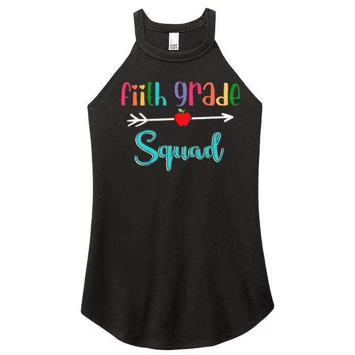 Fifth Grade School Squad Teacher Back To School 5th Grade Women’s Perfect Tri Rocker Tank