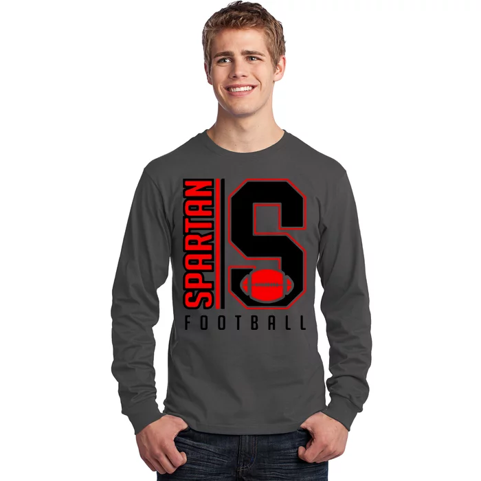 Football Gift, Spartan Football Long Sleeve Shirt