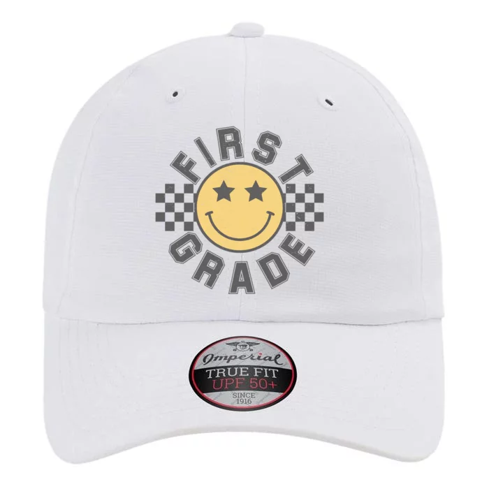 First Grade Star Smile Checker Back To School Retro The Original Performance Cap