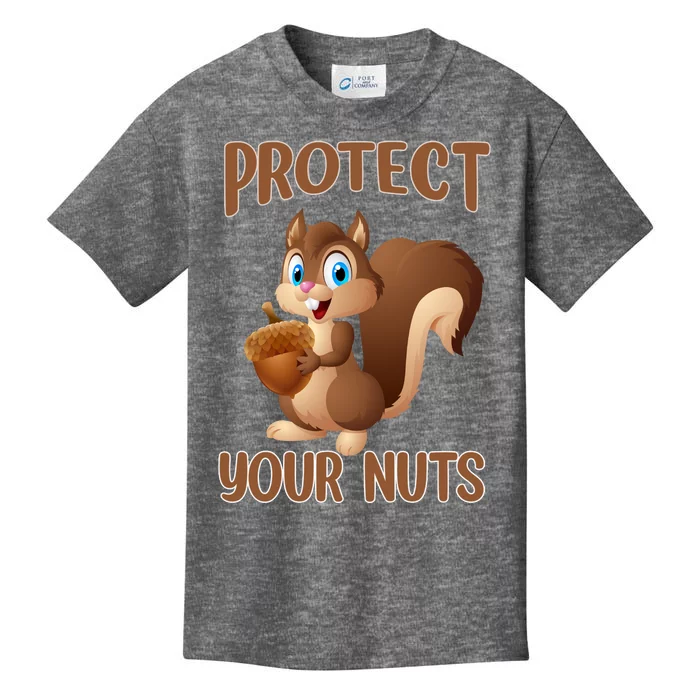 Food Gift Squirrel Protect Your Nuts Squirrel Kids T-Shirt