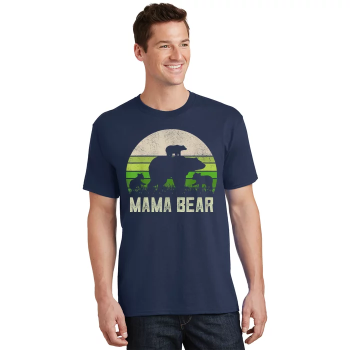 Funny Grandma Shirts From Grandkid, 3 Cubs Mama Bear Vintage T-Shirt