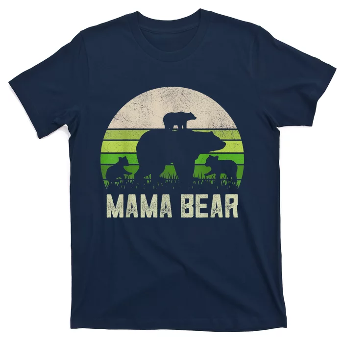 Funny Grandma Shirts From Grandkid, 3 Cubs Mama Bear Vintage T-Shirt