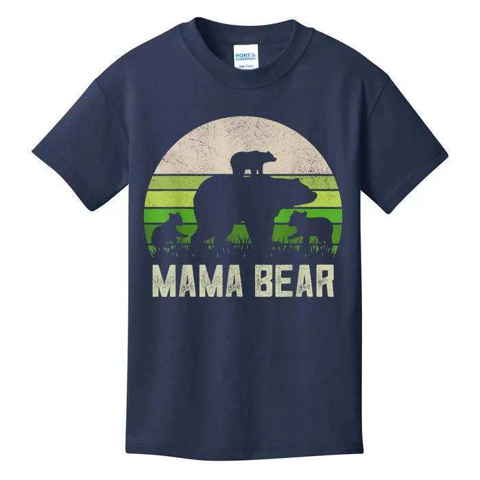 Funny Grandma Shirts From Grandkid, 3 Cubs Mama Bear Vintage Kids T-Shirt