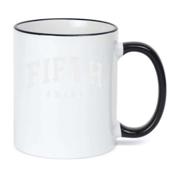 Fifth Grade Squad 5th Grade Team Retro First Day Of School Black Color Changing Mug