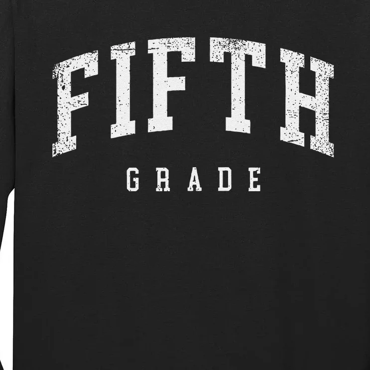 Fifth Grade Squad 5th Grade Team Retro First Day Of School Tall Long Sleeve T-Shirt