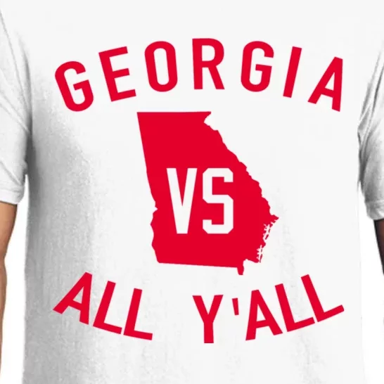 Funny Georgia Shirt Georgia Vs All Y'all Pajama Set