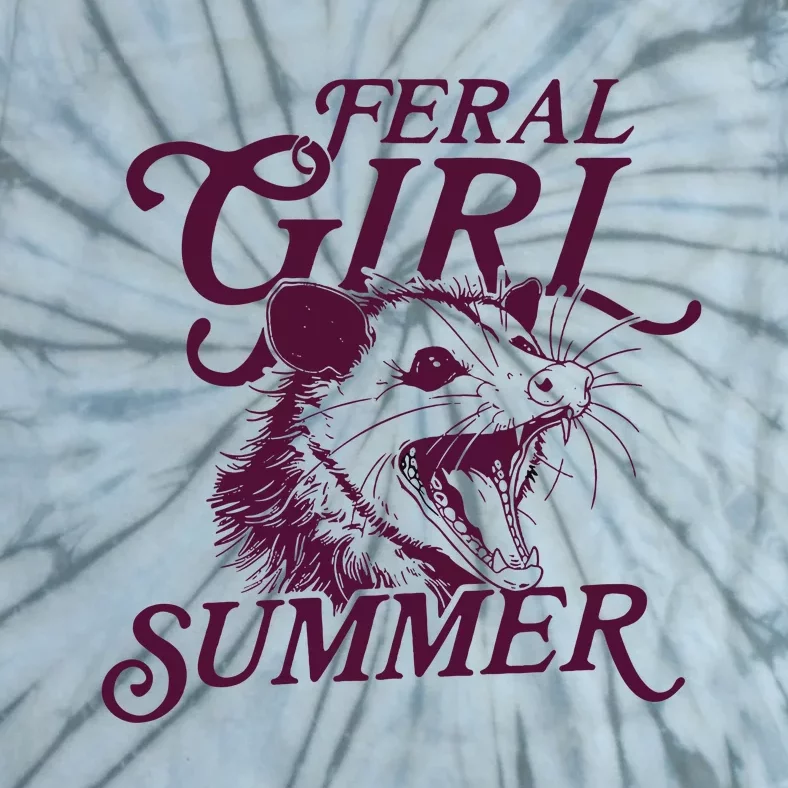 Feral Girl Summer Opossum Tie-Dye T-Shirt