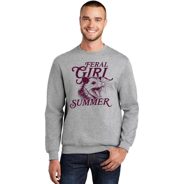 Feral Girl Summer Opossum Tall Sweatshirt