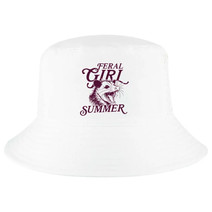 Feral Girl Summer Opossum Cool Comfort Performance Bucket Hat