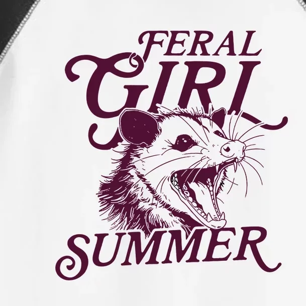 Feral Girl Summer Opossum Toddler Fine Jersey T-Shirt