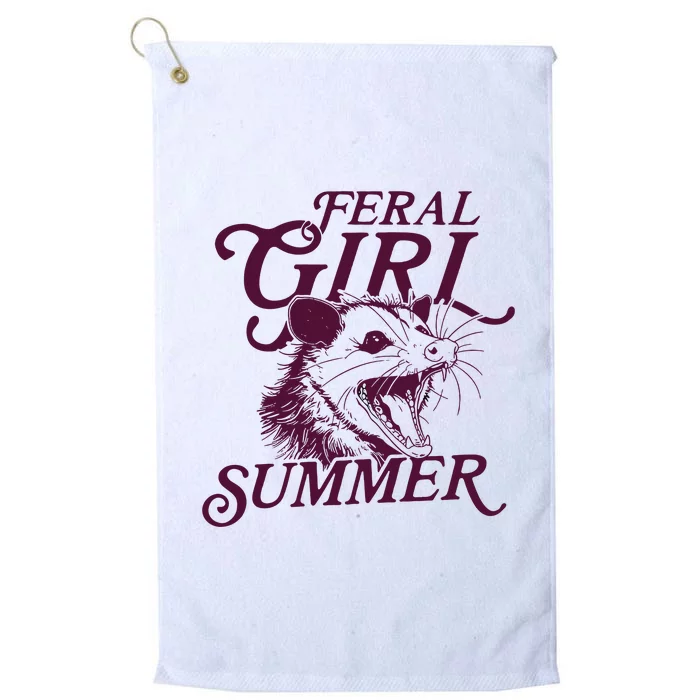 Feral Girl Summer Opossum Platinum Collection Golf Towel