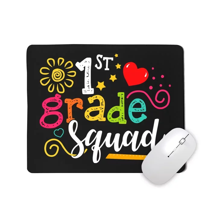 First Grade Squad Student Teacher Gift Back To School Mousepad