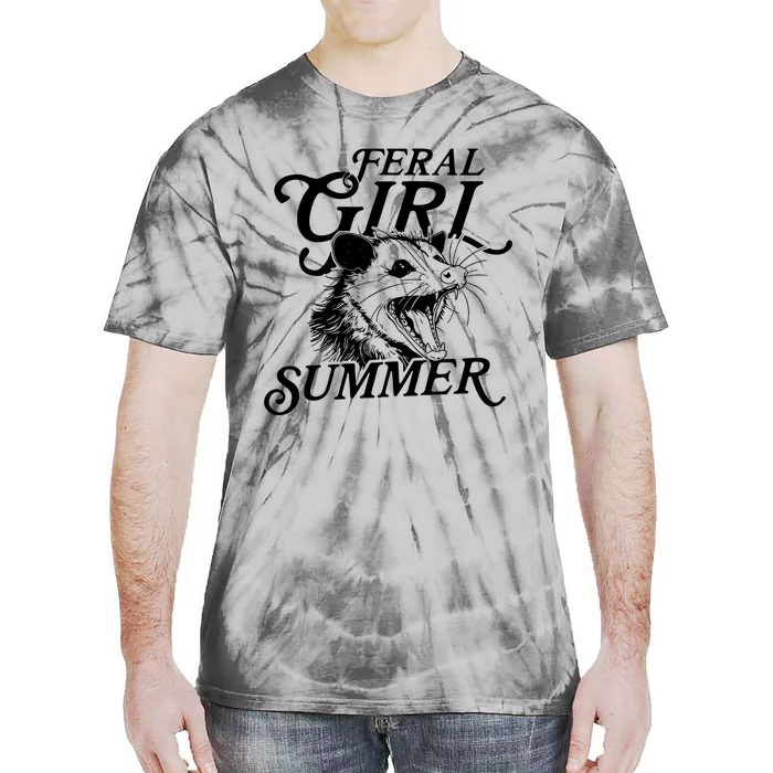 Feral Girl Summer Opossum Tie-Dye T-Shirt