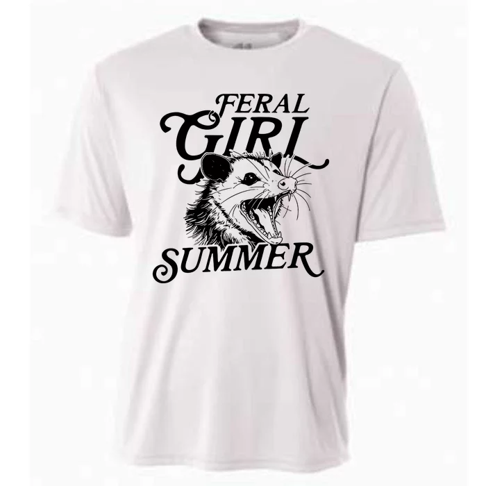 Feral Girl Summer Opossum Cooling Performance Crew T-Shirt