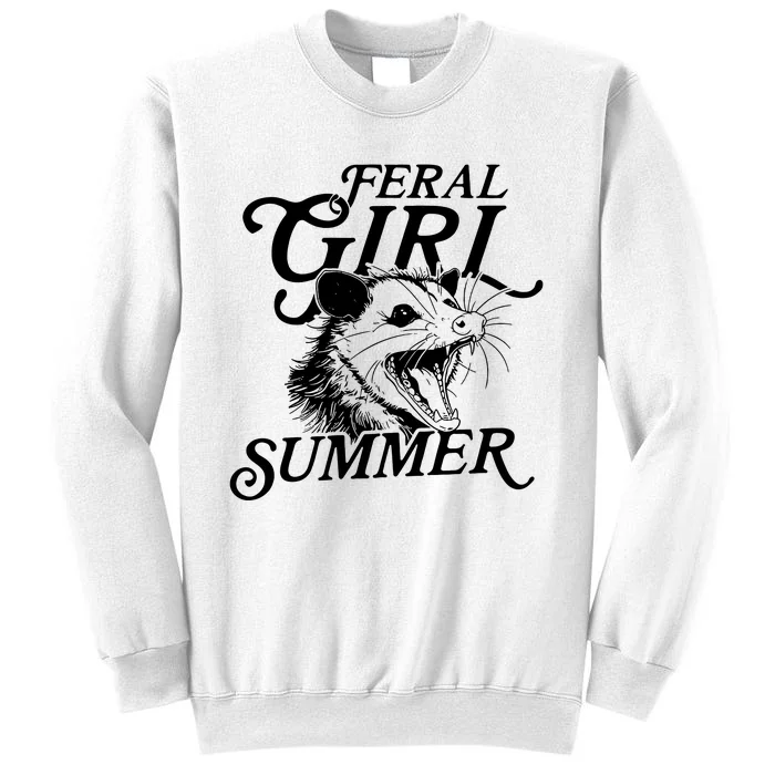 Feral Girl Summer Opossum Sweatshirt