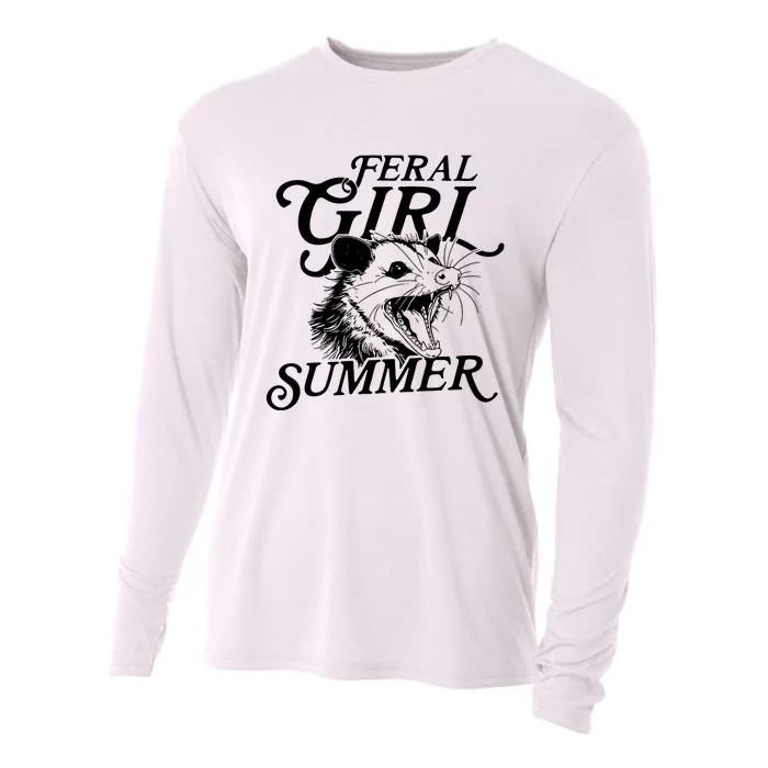 Feral Girl Summer Opossum Cooling Performance Long Sleeve Crew