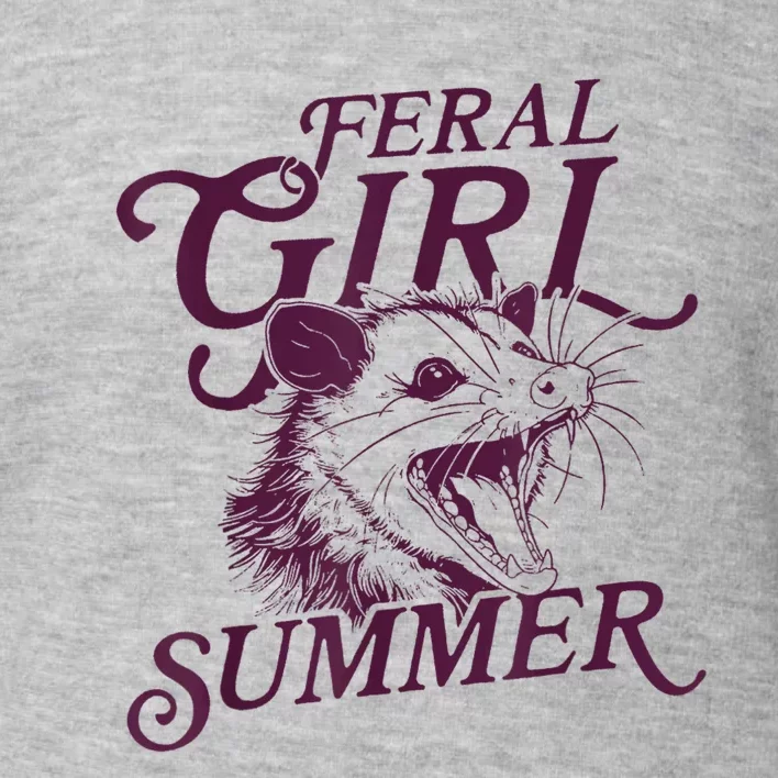 Feral Girl Summer Funny Toddler Sweatshirt