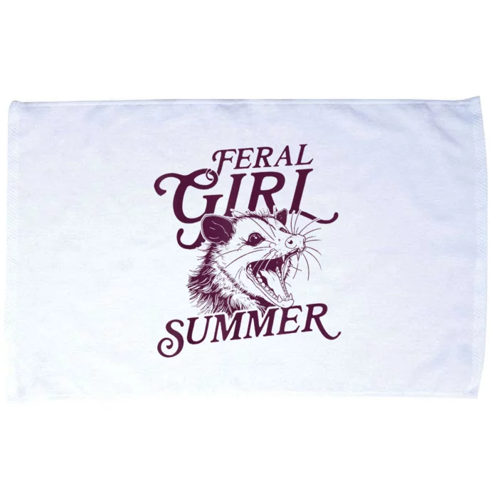 Feral Girl Summer Funny Microfiber Hand Towel