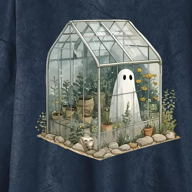 Funny Ghost Spooky Season Plant Trick Or Treat Halloween Gift Hooded Wearable Blanket