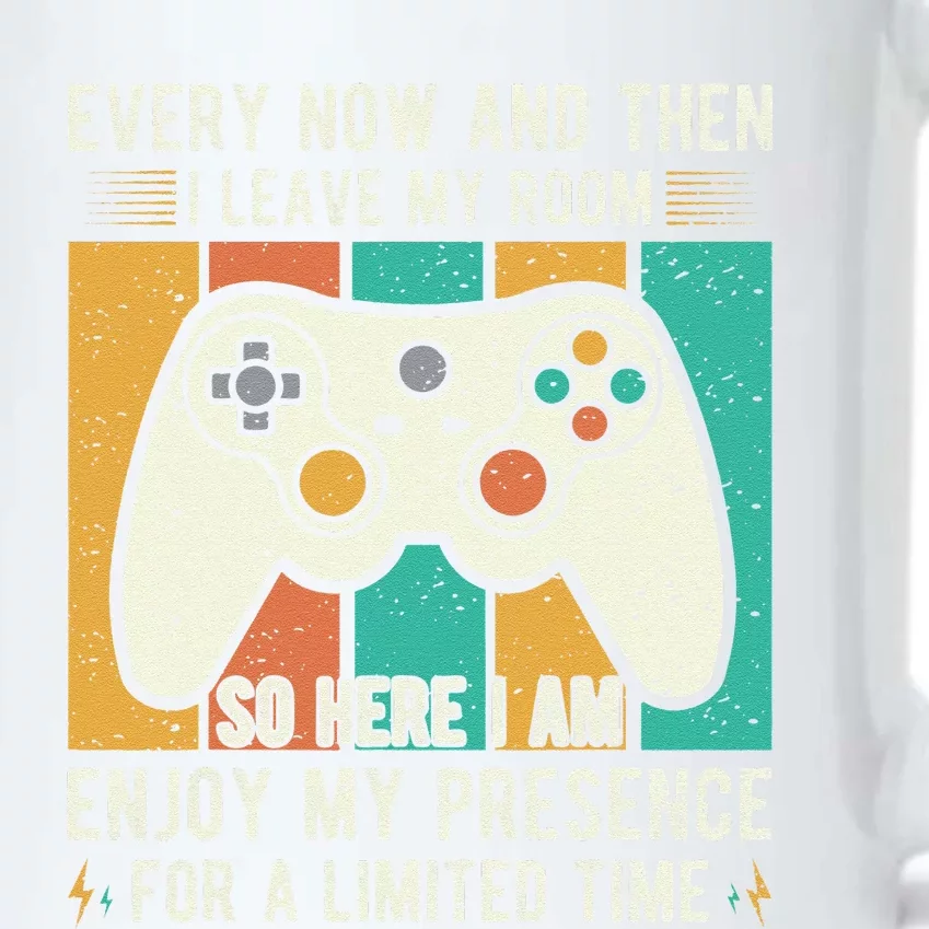 Funny Gaming Shirt  Every Now And Then I Leave My Room Black Color Changing Mug