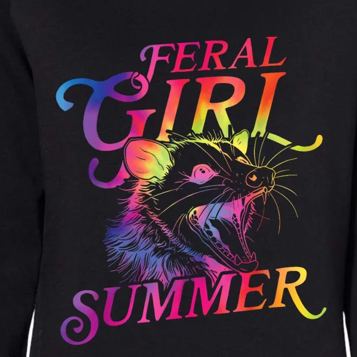 Feral Girl Summer Funny Womens California Wash Sweatshirt