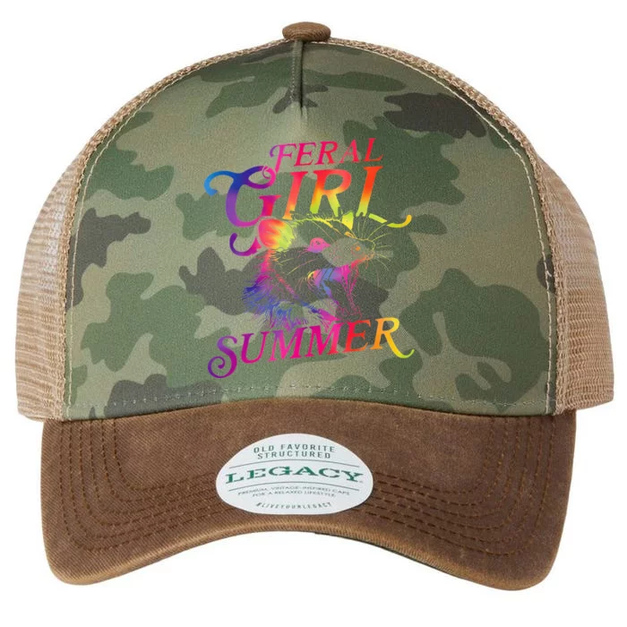 Feral Girl Summer Opossum Legacy Tie Dye Trucker Hat