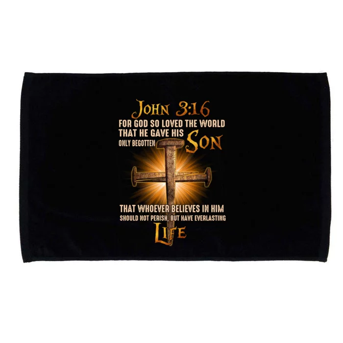 For God So Loved The World That He Gave His Only Begotten Son Microfiber Hand Towel