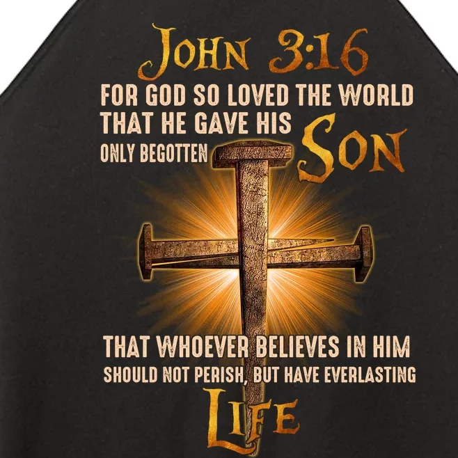 For God So Loved The World That He Gave His Only Begotten Son Women’s Perfect Tri Rocker Tank