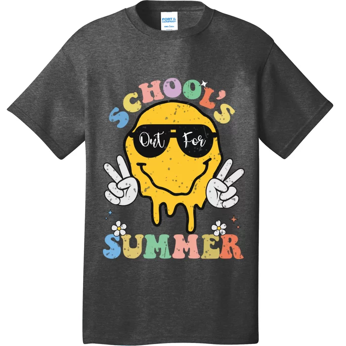 Funny Groovy Schools Out For Summer Graduation Teacher T-Shirt